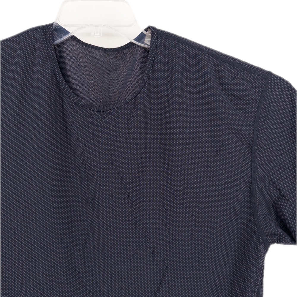 BYLT Premium Basics Mens XL Pulse Drop-Cut T-Shirt Navy Blue MTSS0262 Athleisure